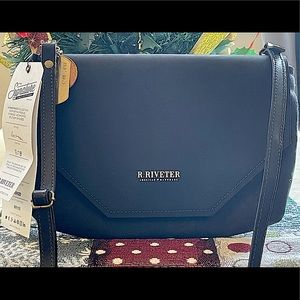 R. Riveter, Black Leather & Canvas Exterior, Maroon leather and Cloth Interior